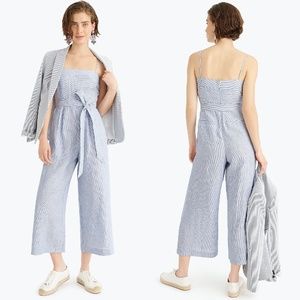 J.CREW Marseille belted striped linen jumpsuit 00